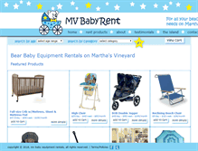 Tablet Screenshot of mvbabyrent.com
